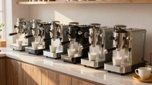 best espresso machines with milk containers