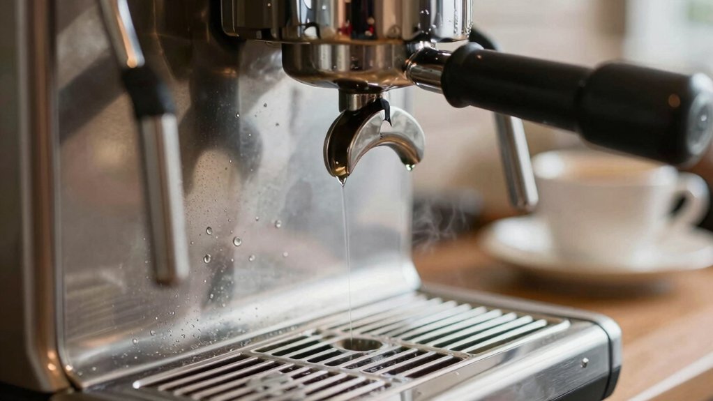 espresso machine leaking water