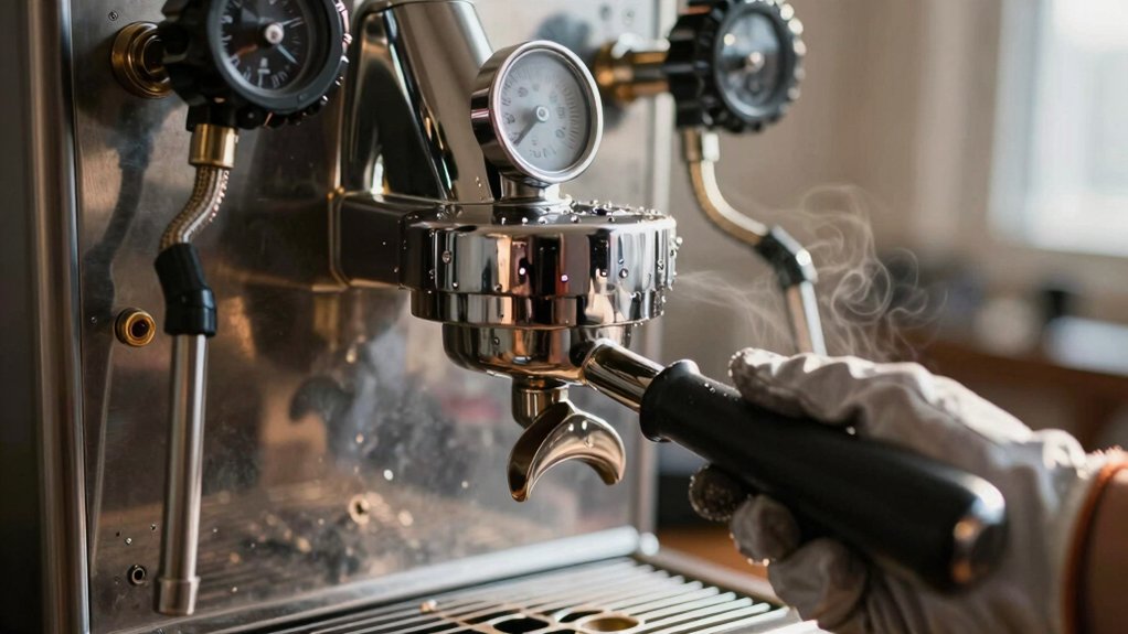 espresso machine low pressure troubleshooting