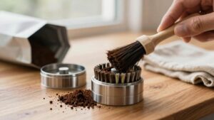 how to clean burr grinder