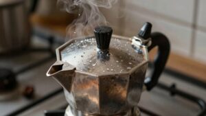 moka pot sputter causes