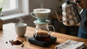 pour over brewing guide chart