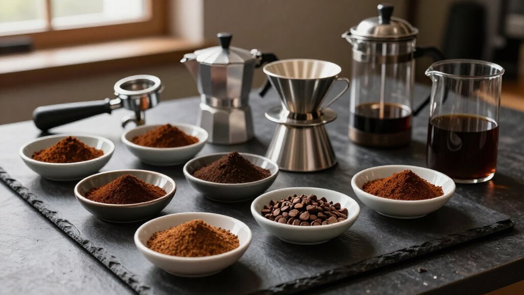 coffee grind size guide chart