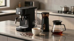 coffee maker with built in grinder
